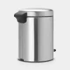 Brabantia NewIcon bidone con pedale 5 litri, acciaio opaco