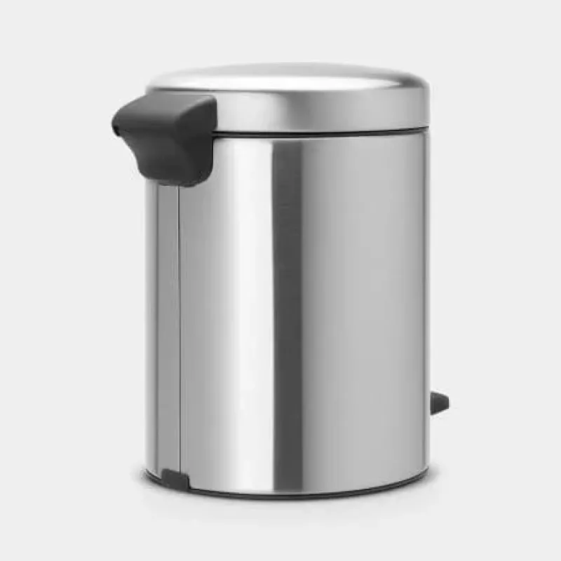 Brabantia NewIcon bidone con pedale 5 litri, acciaio opaco