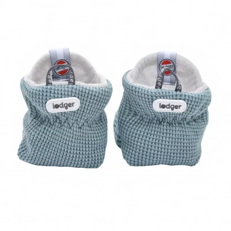 Lodger Slipper Ciumbelle scarpine in cotone per neonati, 3-6 mesi, Ocean