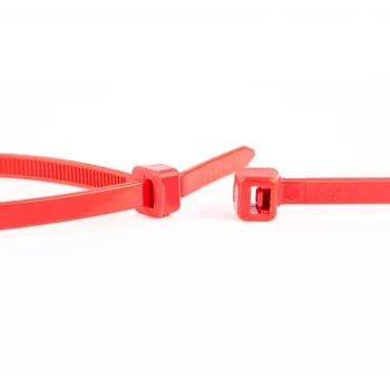 WKK fascette per cavi in nylon rosse 100 x 2,5 mm, confezione da 100 11032271
