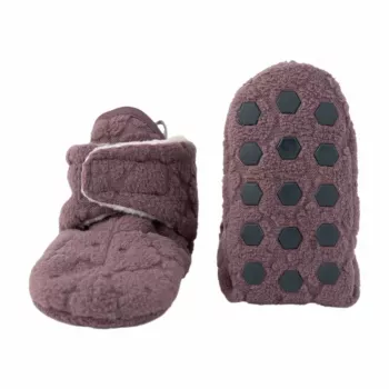 Lodger Slipper Folklore scarpine in pile per neonati, Mauve, 12-18 mesi