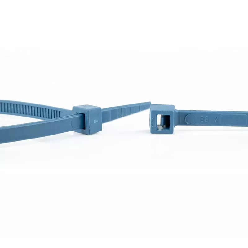 WKK 15084671 fascetta per cavi rilevabile ai metal detector 150 x 3,6 mm blu confezione da 100