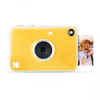 Kodak RODOMATICPYL fotocamera istantanea digitale con stampa ZINK Zero Ink, 10MP, LCD 3,5 pollici, Bluetooth, USB-C, MicroSD
