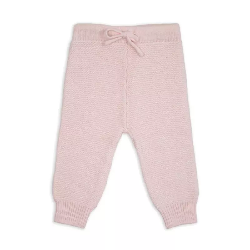 Lodger Jooger pantaloni neonato in maglia merino, marrone chiaro, taglia 68
