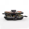 Tristar RA-2760 raclette grill con 6 padelline, ventilazione attiva, nero