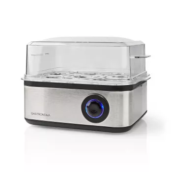 Gastronoma cuociuova 500W, 8 uova, nero/argento