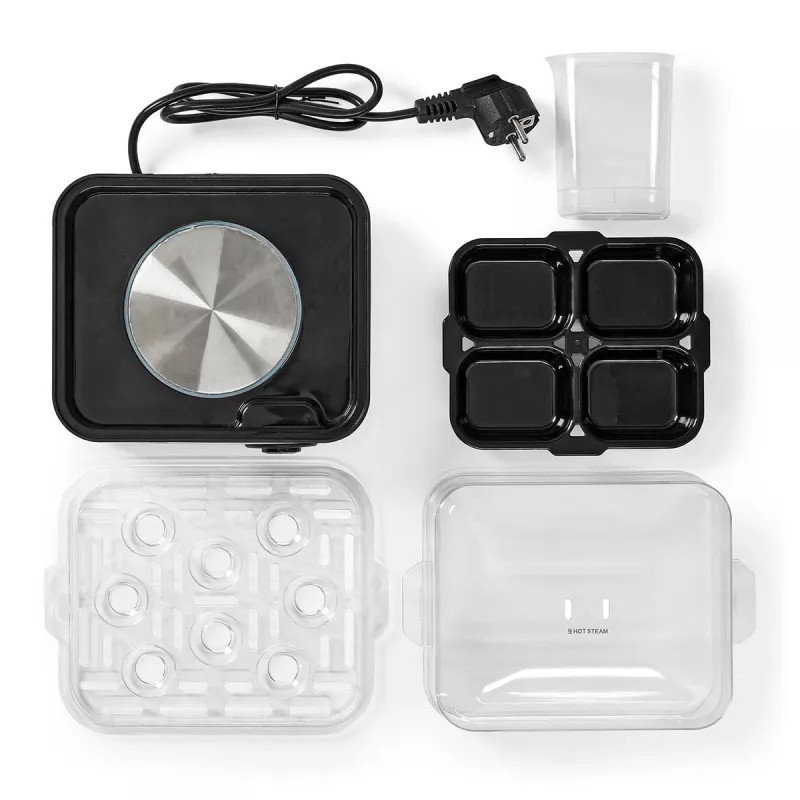 Gastronoma cuociuova 500W, 8 uova, nero/argento