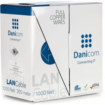 DSIT DANICOM CAT5E UTP 305m conduttore massiccio LSZH (Eca) cavo DC-UTP5E-305S-ECA