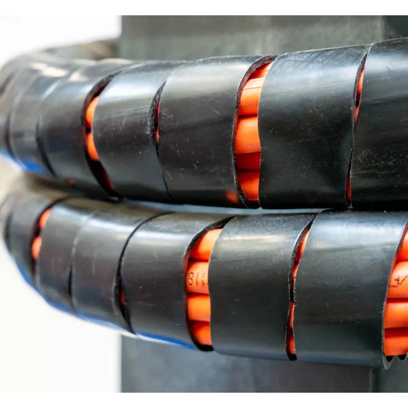 WKK GST 15 guaina spiralata per cavi, nera, 10 m 7860212