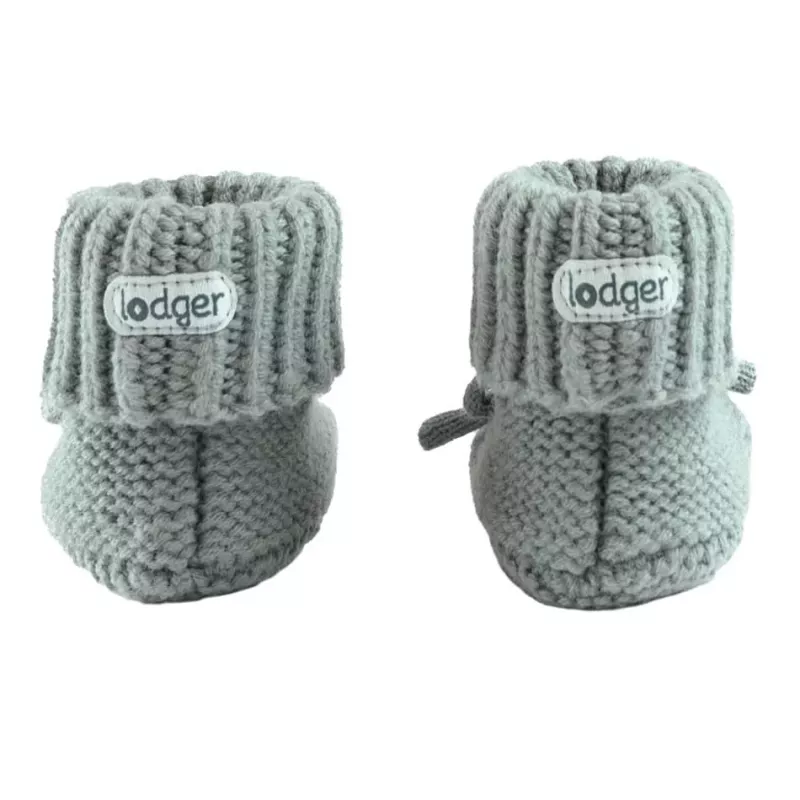 Lodger Slipper Folklore scarpine neonato in lana merino, seta, 0-6 mesi