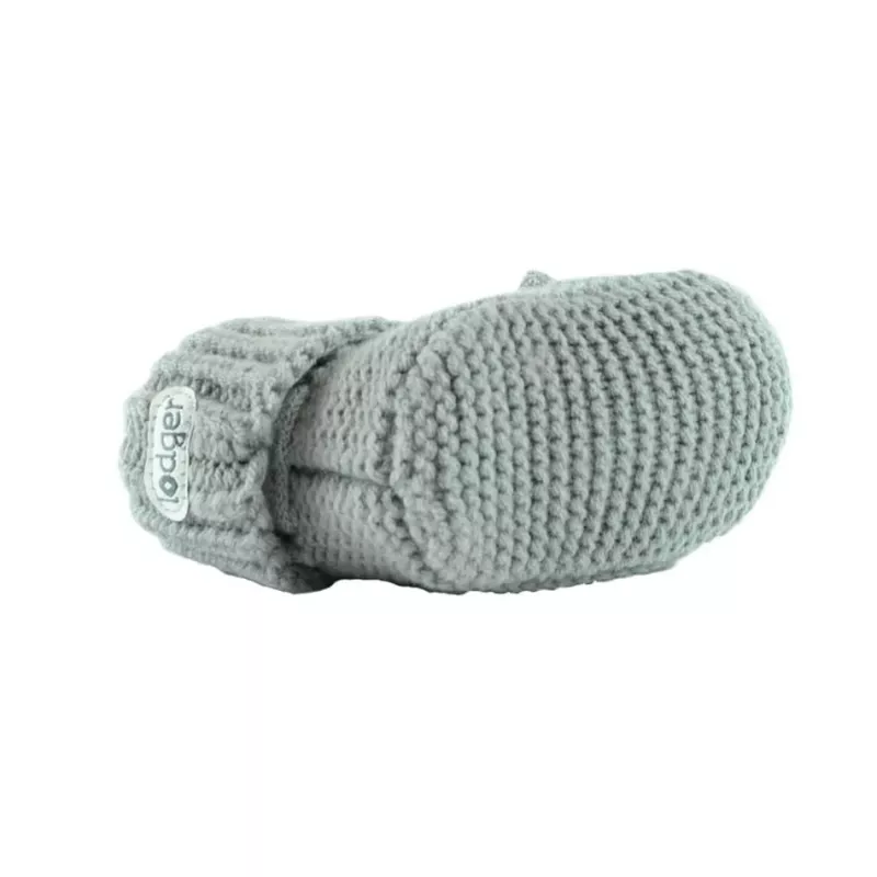 Lodger Slipper Folklore scarpine neonato in lana merino, seta, 0-6 mesi