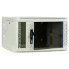 DSIT armadio rack a parete 6U con porta in vetro, bianco, 600x600x368 mm DS6606W-DOUBLE