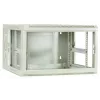 DSIT armadio rack a parete 6U con porta in vetro, bianco, 600x600x368 mm DS6606W-DOUBLE