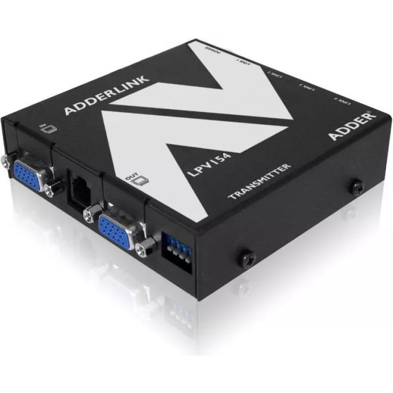 ADDER LPV154T AV Extender trasmettitore – VGA e audio su CATx, 300 m, nero ALPV154T-IEC