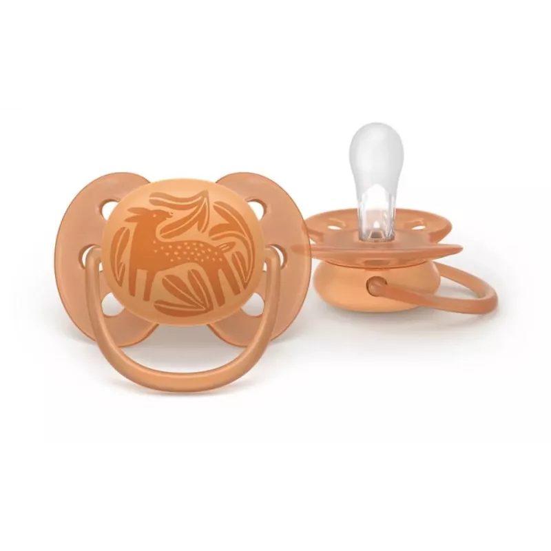 Philips Avent Ultra Soft ciuccio neutro, 18M+, confezione da 2