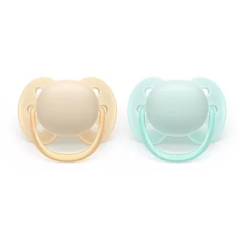 Philips Avent Ultra Soft ciuccio neutro, 0-6 mesi, confezione da 2