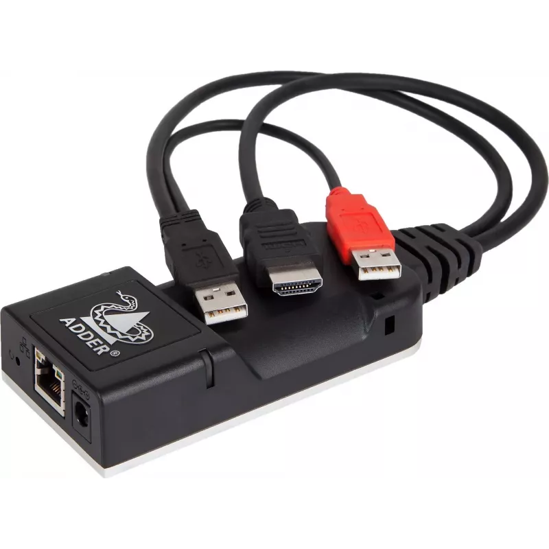 ADDER ALIF101T-HDMI trasmettitore KVM over IP - HDMI, USB, audio, Cat5e/Cat6/Cat7, 2560x1600@60Hz, alluminio nero
