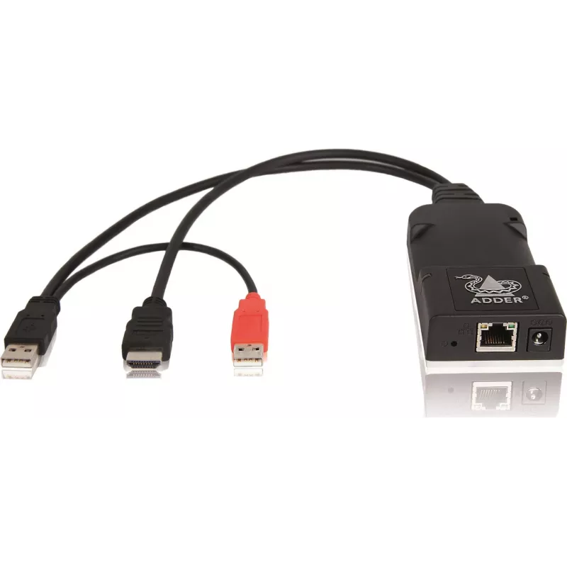 ADDER ALIF101T-HDMI trasmettitore KVM over IP - HDMI, USB, audio, Cat5e/Cat6/Cat7, 2560x1600@60Hz, alluminio nero