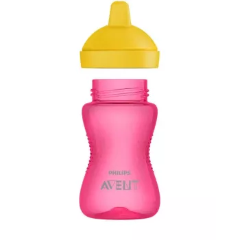 Philips Avent My Grippy bicchiere per imparare a bere con beccuccio rigido 300 ml, 18M+, rosa