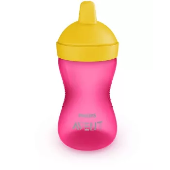 Philips Avent My Grippy bicchiere per imparare a bere con beccuccio rigido 300 ml, 18M+, rosa
