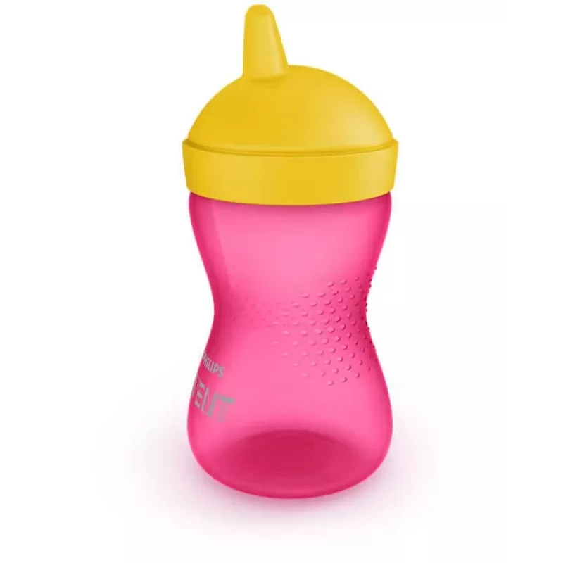 Philips Avent My Grippy bicchiere per imparare a bere con beccuccio rigido 300 ml, 18M+, rosa