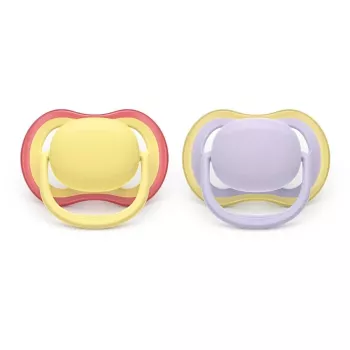 Philips Avent Ultra Air ciuccio 0-6 mesi, confezione da 2, bambina