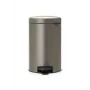 Brabantia NewIcon pattumiera a pedale 12L, Platinum