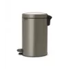 Brabantia NewIcon pattumiera a pedale 12L, Platinum