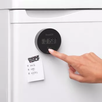 Brabantia timer da cucina con magnete, grigio scuro