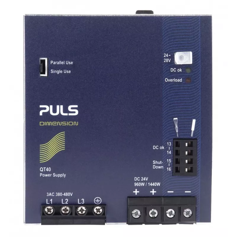 PULS DIMENSION QT40.241 alimentatore per guida DIN 24V DC 40A 960W 3 fasi