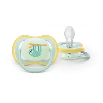 Philips Avent Ultra Air Night ciuccio 0-6 mesi, confezione da 2, luminoso al buio, neutro