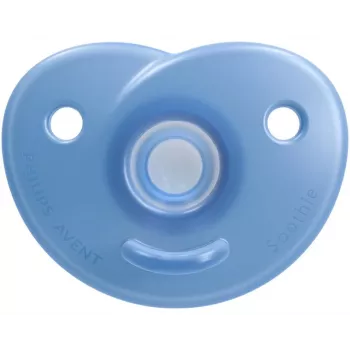 Philips Avent Soothie ciuccio in silicone con scudo in silicone, 0-6 mesi, confezione da 2