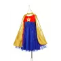 Souza! costume da supereroina vestito con mantello, rosa/oro/blu, 5-7 anni (116-128 cm)