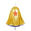 Souza! costume da supereroina vestito con mantello, rosa/oro/blu, 5-7 anni (116-128 cm)
