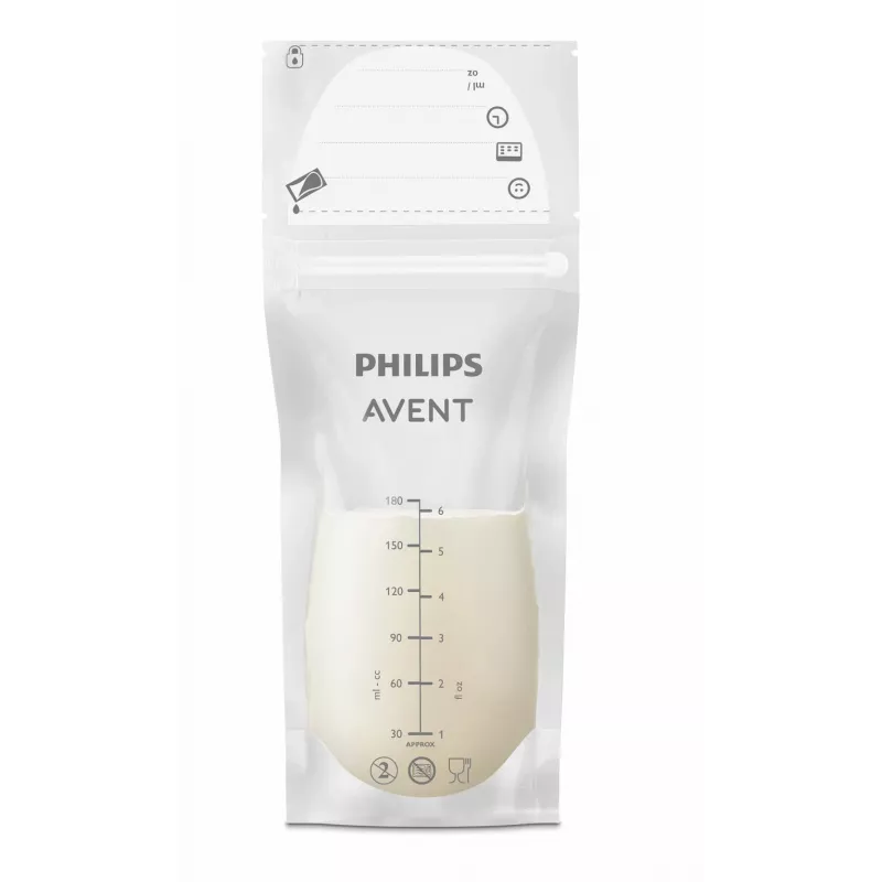 Philips AVENT sacchetti per conservazione latte materno 180 ml, confezione da 25