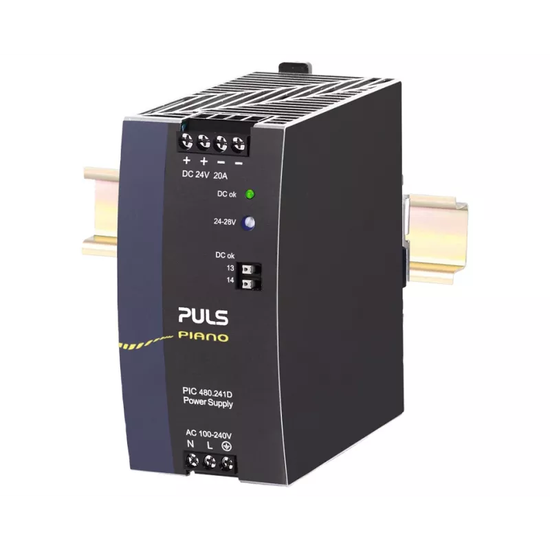 PULS PIC480.241D alimentatore per guida DIN 24V DC 20A 480W