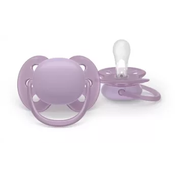 Philips Avent Ultra Soft ciuccio 6-18 mesi, neutro, confezione da 2