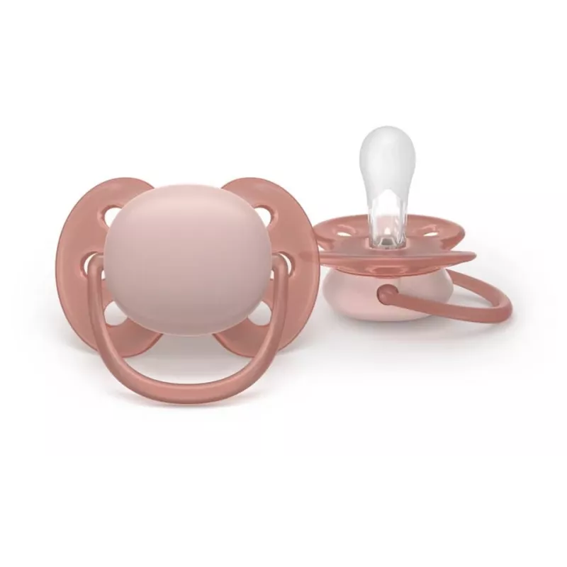 Philips Avent Ultra Soft ciuccio 6-18 mesi, neutro, confezione da 2