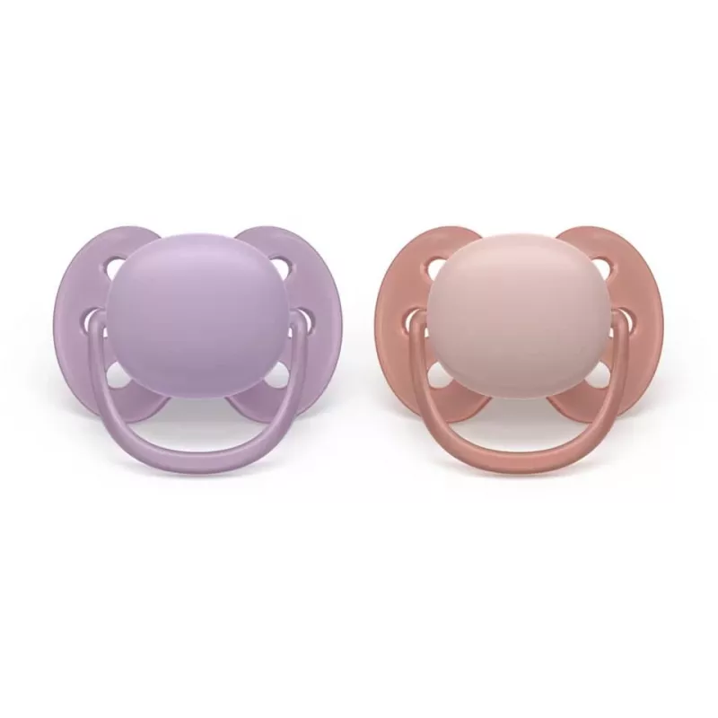Philips Avent Ultra Soft ciuccio 6-18 mesi, neutro, confezione da 2