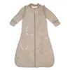 Lodger Hopper Matcha Turtle sacco nanna neonato con maniche rimovibili, beige, 50/62