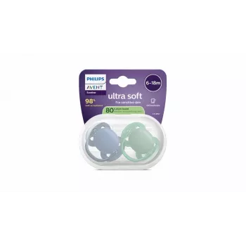 Philips Avent Ultra Soft ciuccio 6-18 mesi, confezione da 2, bambino