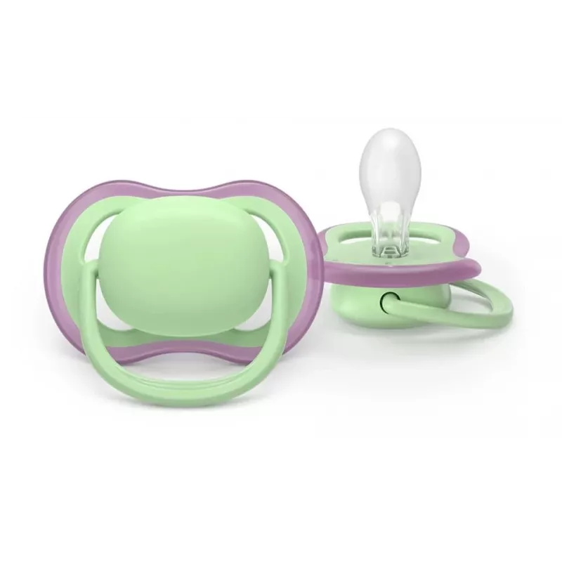 Philips Avent Ultra Air ciuccio 6-18 mesi, confezione da 2, design animale
