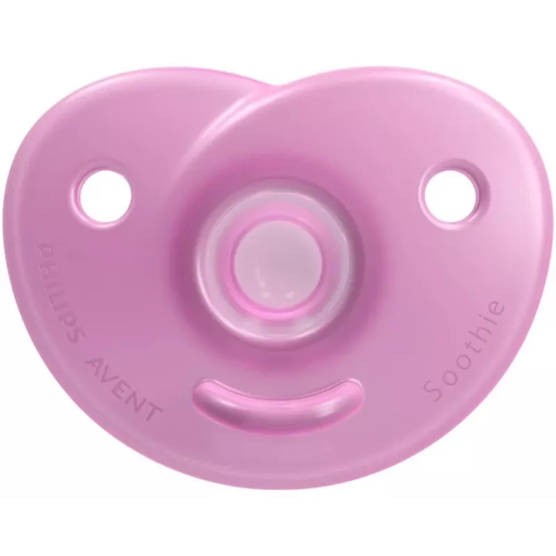 Philips Avent Soothie ciuccio in silicone con scudo in silicone, 0-6 mesi, confezione da 2