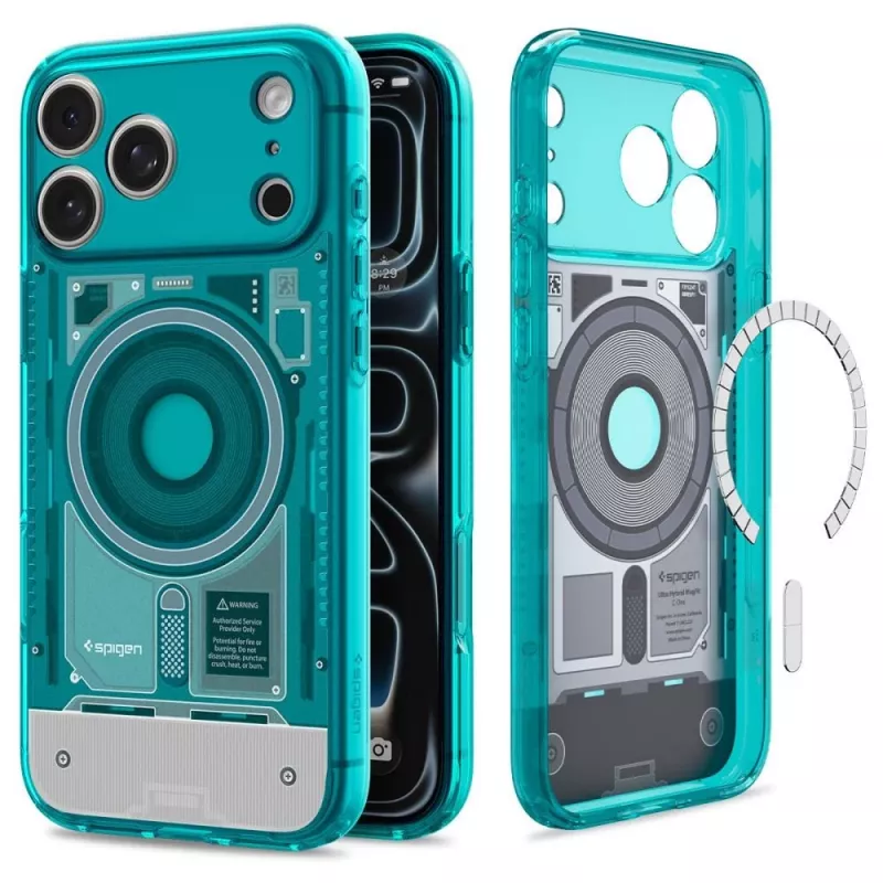 Spigen C1 Ultra Hybrid custodia MagSafe per iPhone 17 Pro / 18 Pro - Bondi Blue
