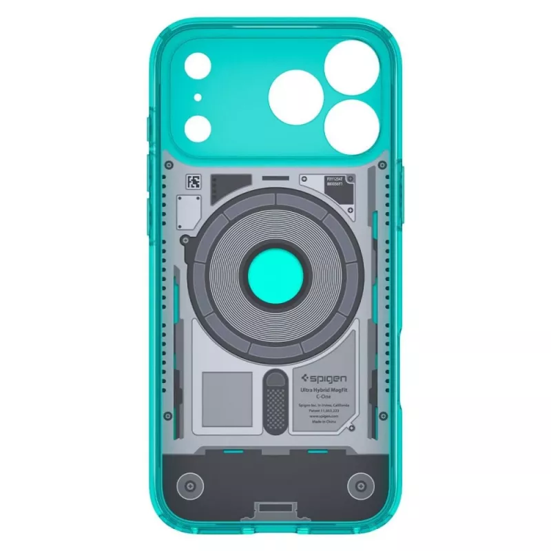 Spigen C1 Ultra Hybrid custodia MagSafe per iPhone 17 Pro / 18 Pro - Bondi Blue