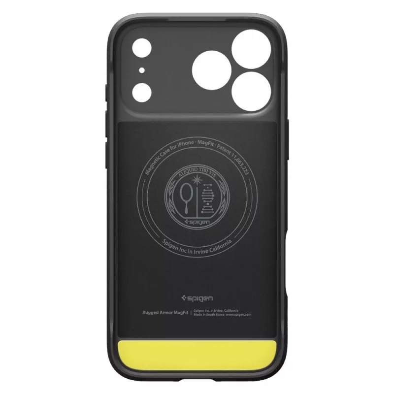 Spigen Rugged Armor Mag custodia MagSafe per iPhone 18 Pro Max / 17 Pro Max nero opaco