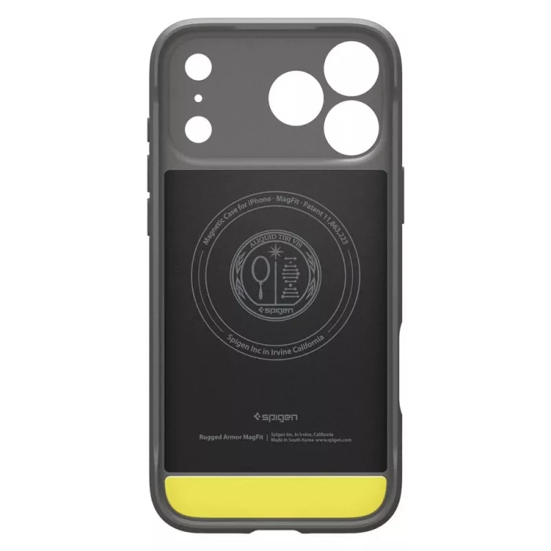 Spigen Rugged Armor Mag custodia MagSafe per iPhone 18 Pro Max / 17 Pro Max grigio