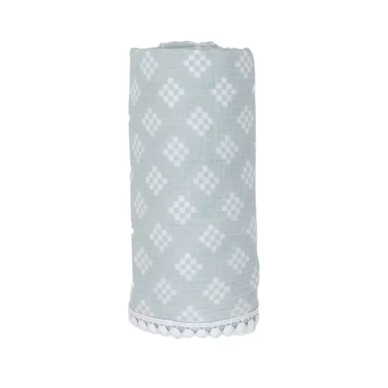 Lodger Swaddle Tribe fascia in mussola di cotone 120x120 cm Ice Flow