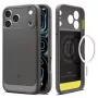 Spigen Rugged Armor Mag custodia MagSafe per iPhone 17 Pro / 18 Pro - grigio
