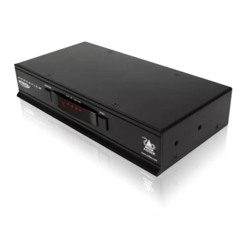Switch KVM/audio/USB Adder ADDERView 4 PRO DVI - 4 porte, 1 utente locale, montaggio a rack AV4PRO-DVI-IEC